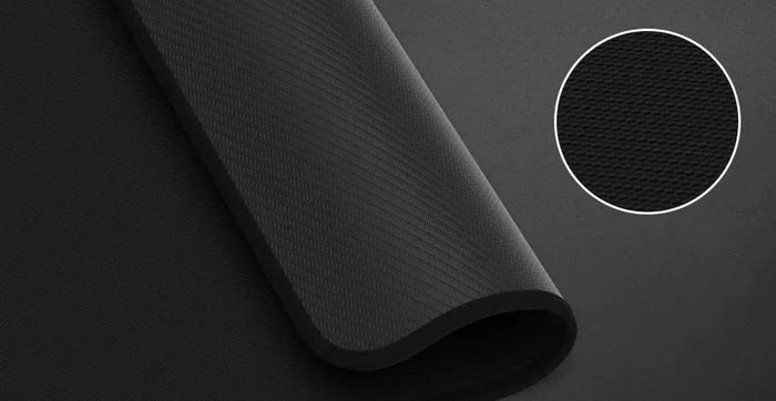 Natec Alfombrilla de ratón Colors Series Obsidian Negra 800x400 mm - Base antiderrapante y resistente al agua