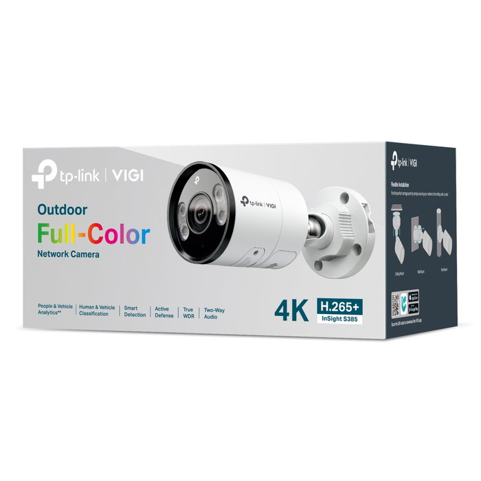 TP-Link VIGI InSight S385 Cámara Bala de 8 MP, 4 mm TP-Link VIGI InSight S385 Cámara Bala de 8 MP, 4 mm