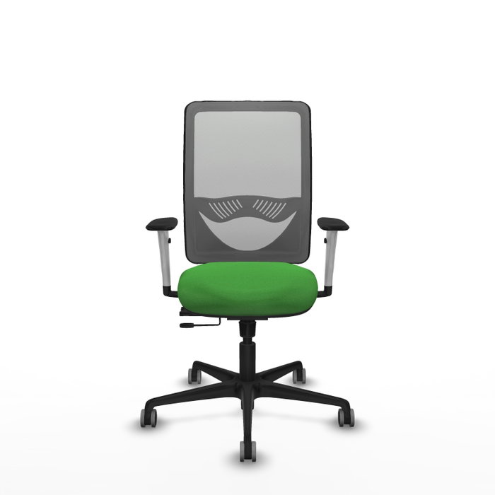 PIQUERAS Y CRESPO Silla de oficina Zulema Verde con respaldo Gris