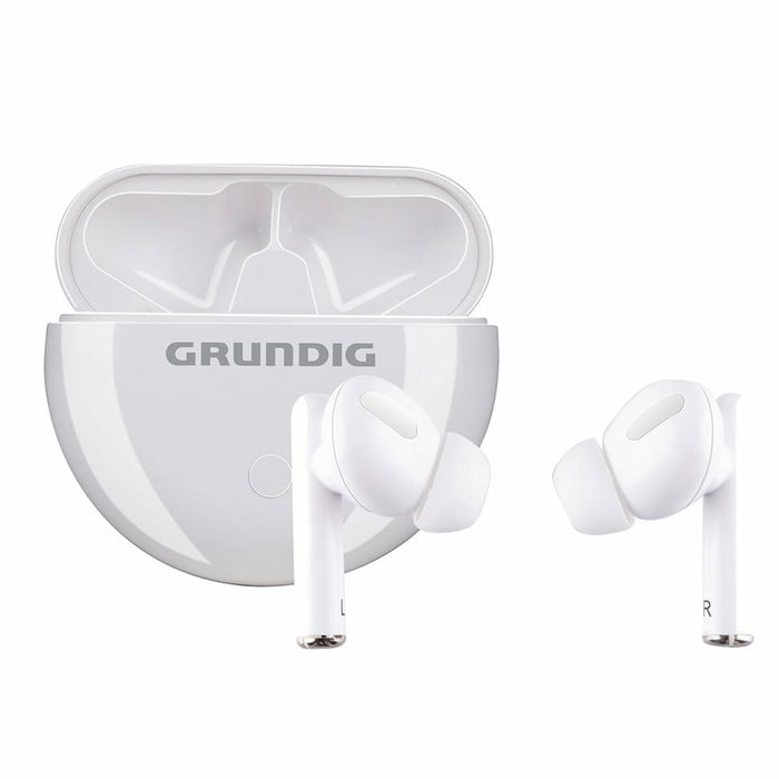 Grundig Auriculares inalámbricos Earbuds Bluetooth con estuche blanco Grundig Auriculares inalámbricos Earbuds Bluetooth con estuche blanco