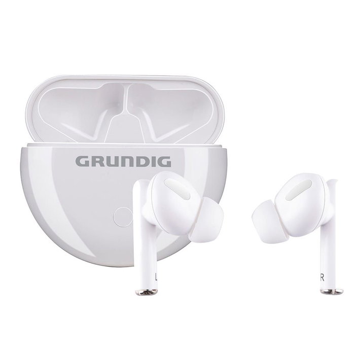 Grundig Earbuds Auriculares Inalámbricos Bluetooth con Estuche Blanco Grundig Earbuds Auriculares Inalámbricos Bluetooth con Estuche Blanco
