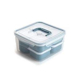 Set 7 Recipientes Herméticos Plástico Minimal Quid 3200 mL-500 mL-470 mL-200 mL