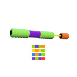 Marbueno Pistola de Agua Foam Succion Color Rojo, Morado y Verde 41x4,5 cm Jardin, Piscina y Playa MARBUENO SUMMER 10127RMV
