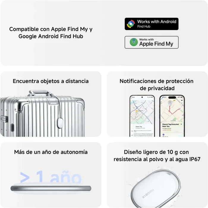 Xiaomi Tag Localizador Inteligente Blanco (1 Pack)