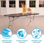 Color Baby Mesa Rectangular Plegable 183X76Xh73Cm