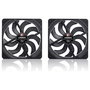 NOCTUA NF-A14x25 G2 PWM SX2-PP CHROMAX.BLACK Ventilador 140mm Negro 155.6 m³/h, 2 uds.