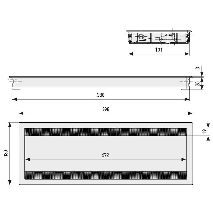 Herrajes Alk Pasacable Modelo Keisi Con Tapa Reversible Blanco Herrajes Alk Pasacable Modelo Keisi Con Tapa Reversible Blanco