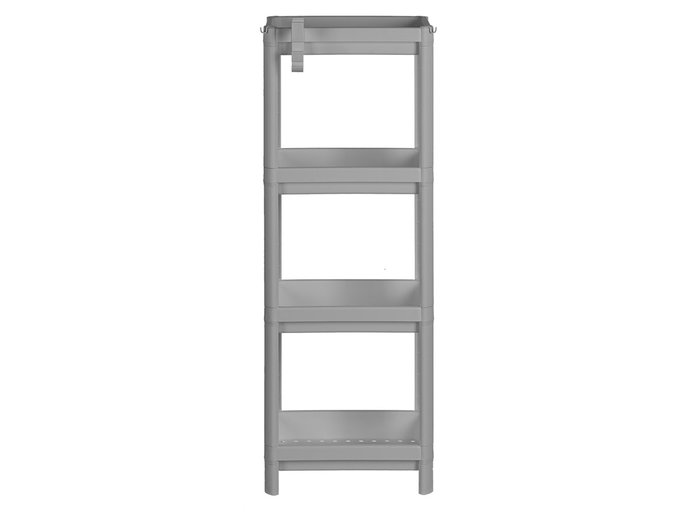 Berilo Estanteria Plastico Gris 4 Baldas 100 cm (Set de 6)
