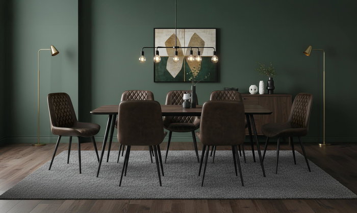 Giner y Colomer - Silla en Cuero Natural Marrón Oscuro, 87 cm Alto, Montaje Requerido