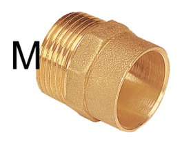 Accesorio de latón para soldar FIG.243 entrada macho 15x1/2 211215