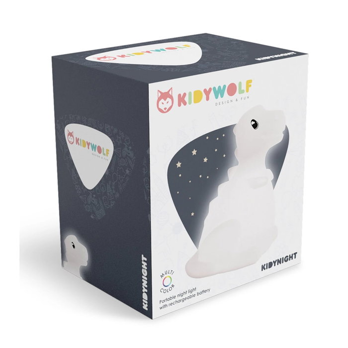 Kidywolf Luz Nocturna Dino con Cambio de Color 15cm