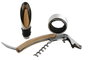 DKD Home Decor Set de Vino de 5 Piezas en Bambú e Inox Natural