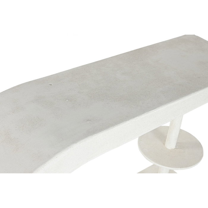 DKD Home Decor Consola de MDF Blanca con Acabado Rugoso DKD Home Decor Consola de MDF Blanca con Acabado Rugoso