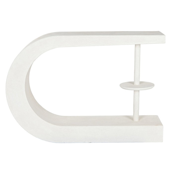 DKD Home Decor Consola de MDF Blanca con Acabado Rugoso DKD Home Decor Consola de MDF Blanca con Acabado Rugoso