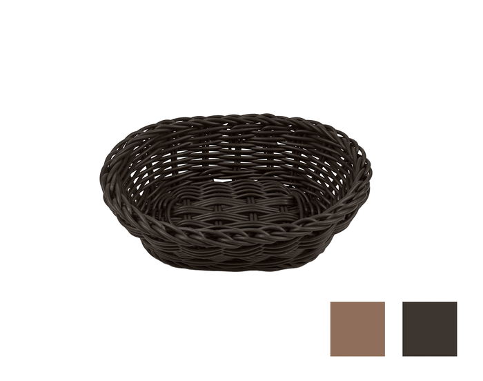 My Bar Cesta para Pan Ovalada de Polipropileno 18 x 13 cm (18 Unidades)