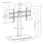 Aisens Soporte de Mesa DT86TS-291 para TV/Monitor de 43-86 pulgadas, 60kg, Negro