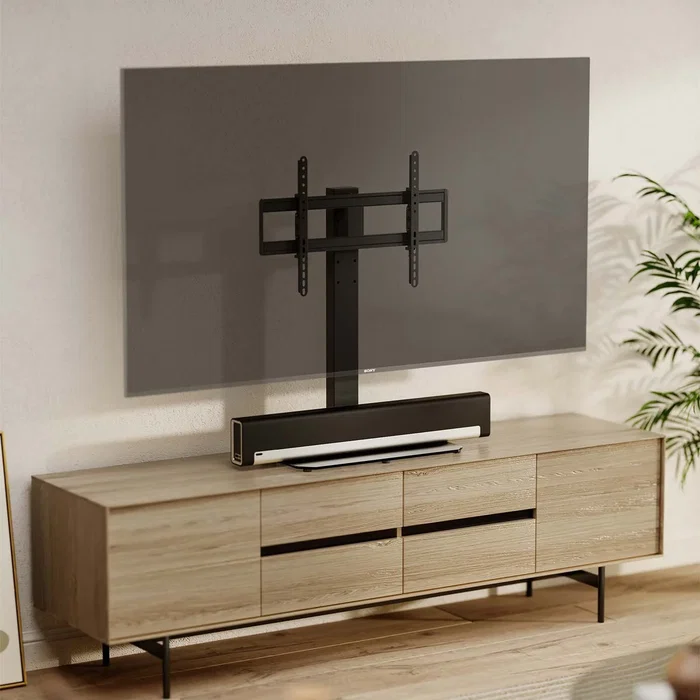 Aisens Soporte de Mesa DT86TS-291 para TV/Monitor de 43-86 pulgadas, 60kg, Negro