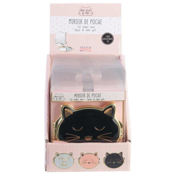 The Concept Factory 2 Espejos de Bolsillo Gato