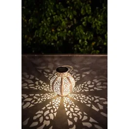 Galix GALG2301 Linterna de metal vintage beige 10 lumens H17cm