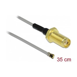 DeLOCK 90398 Cable Coaxial SMA a MHF 0,35 m