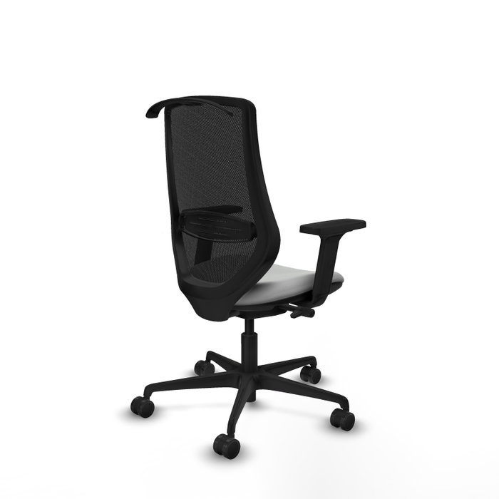 PIQUERAS Y CRESPO Silla de oficina Mardos con mecanismo Sincro/Traslack, Gris claro y Negro