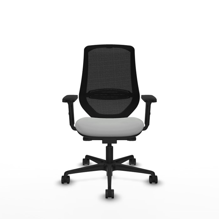 PIQUERAS Y CRESPO Silla de oficina Mardos con mecanismo Sincro/Traslack, Gris claro y Negro