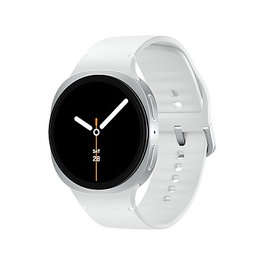 Samsung Galaxy Watch 8 44mm LTE EU - Reloj Inteligente con Pantalla Super AMOLED 1.5", Wear OS, GPS, IP68, 5 ATM, 32 GB, Batería 435 mAh, Aluminio Plata y Correa Blanca