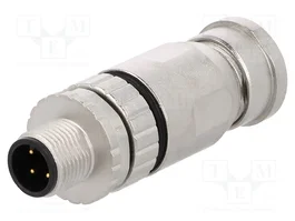 HARTING Conector M12 Macho 4 Pines Recto IP67