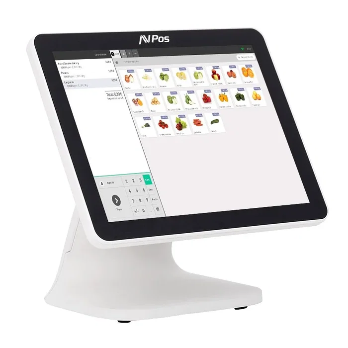 Avpos K5000 TPV táctil de 15 pulgadas, i7, 8GB, 128GB SSD, Blanco