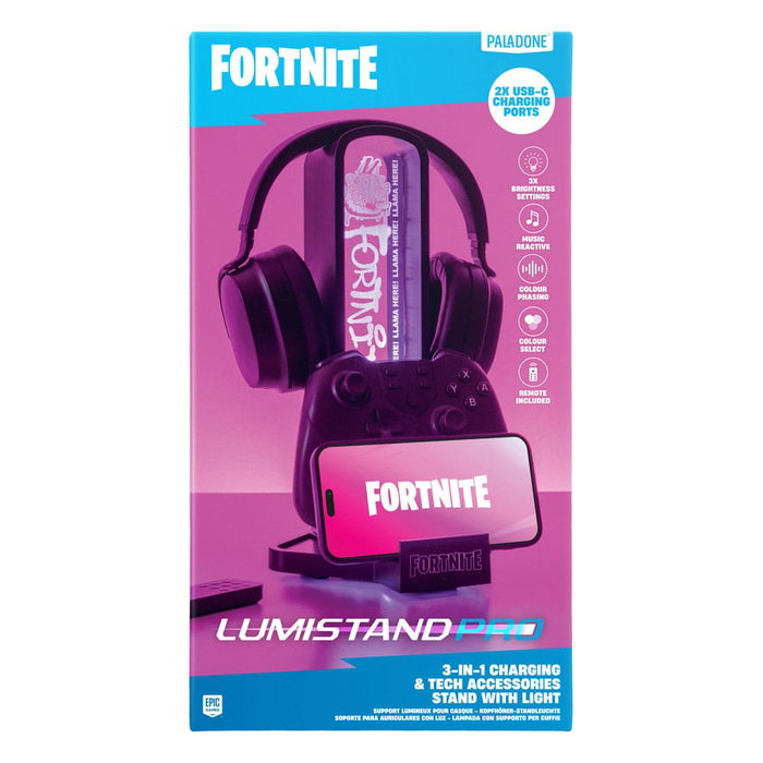 Paladone Soporte de Auriculares y Lámpara 3 en 1 Fortnite Paladone Soporte de Auriculares y Lámpara 3 en 1 Fortnite