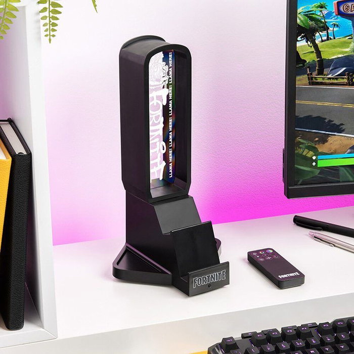 PALADONE Soporte Auriculares 3 en 1 con Carga, Base para Mando y Luz RGB Cambiante - Estación para Fortnite