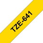 Brother TZe-641 Cinta Laminada 18mm Negro sobre Amarillo