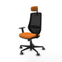 PIQUERAS Y CRESPO Silla de oficina Mardos Naranja y Negro