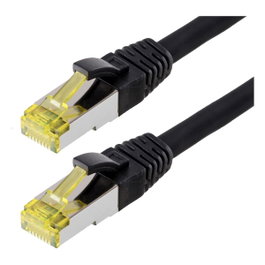 Helos Patchkabel Cat.6a GHMT AWG 26/7 30,0m Negro