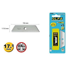 Olfa Pack 5 Cuchillas SKB-2/5B para Cutter Cortador de Seguridad - Cuchilla Fracturable