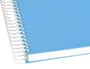 Cuaderno Espiral Liderpapel A4 Crafty Tapa Forrada 80H 90 gr Cuadro 4 mm Con Margen Color Celeste
