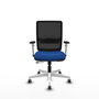PIQUERAS Y CRESPO Silla de oficina Haches Azul y Negro