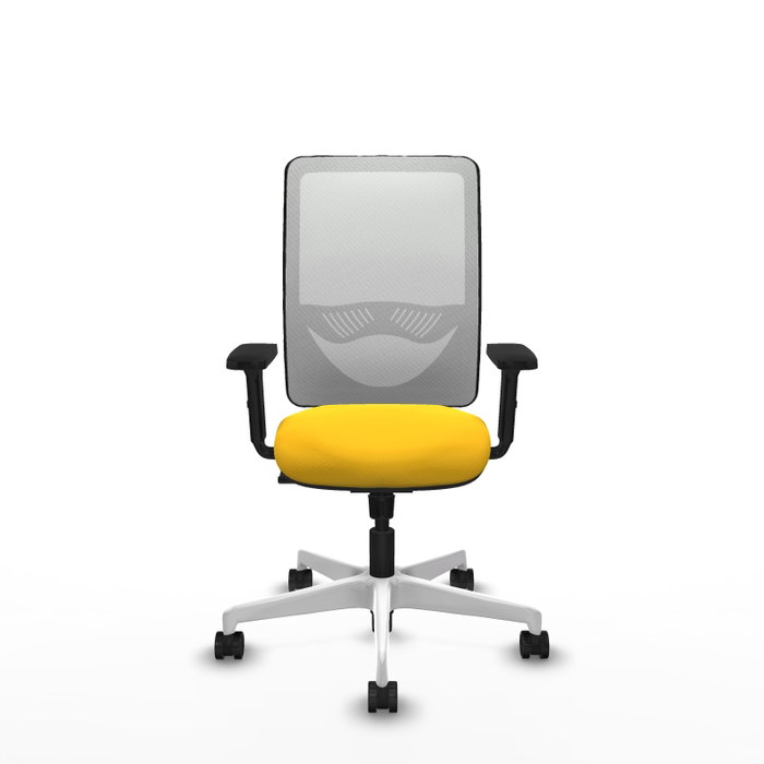 PIQUERAS Y CRESPO Silla de oficina Zulema con mecanismo Sincro, Amarillo y Blanco PIQUERAS Y CRESPO Silla de oficina Zulema con mecanismo Sincro, Amarillo y Blanco