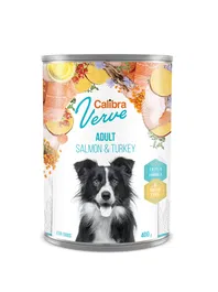 Calibra Dog Gf Verve Adult Salmón Y Pavo Caja 6x400 gr Alimento Húmedo para Perros