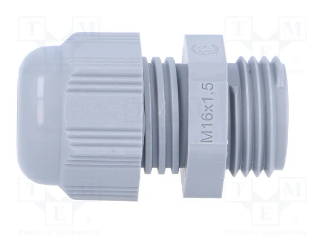HELU Sello aislante M16 1,5 IP68 gris oscuro