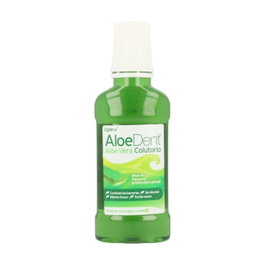 Optima Aloe Vera Colutorio Aloedent 250 ml Enjuague Bucal Natural con Aloe, Pomelo y Xilitol