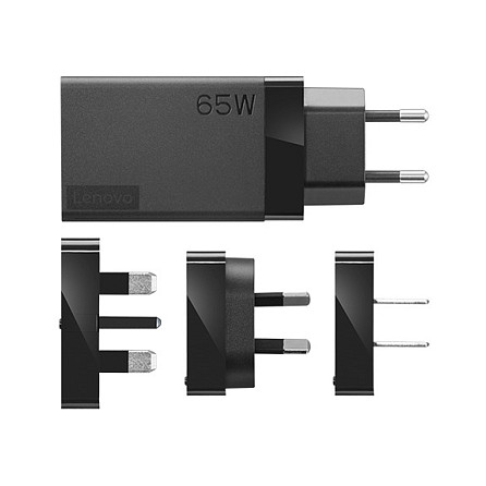 Lenovo Adaptador de Viaje USB-C 65W Negro 40AW0065WW
