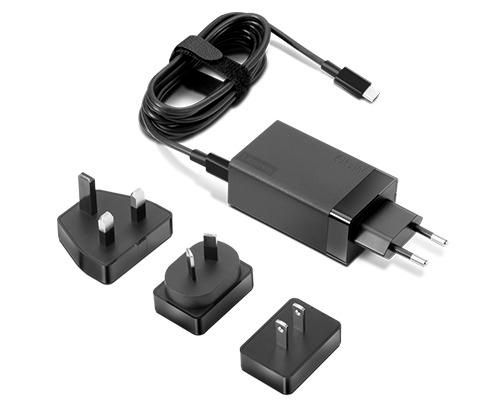 Lenovo Adaptador de Corriente AC USB-C 65W, Cable 1.8 m, Negro