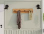 Hanah Home Gancho de Pared Nogal 80x15x1.8 cm Tablero de Partículas Melamina