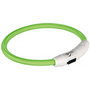 Collar LED para Mascotas Trixie Flash USB Verde