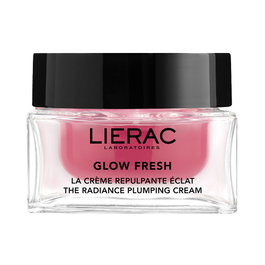 Lierac GLOW FRESH Crema Repulpante de Luminosidad, con Ácido Hialurónico, Escualano y Extracto de Tulipán, 98% Ingredientes Naturales, 50 ml