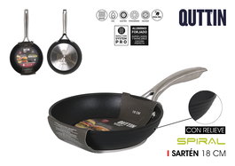 Quttin Sartén 18 cm Aluminio Forjado Inducción Full Spiral (4 Unidades)