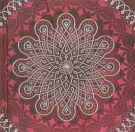 BONCAHIER Cuaderno mandala surtido (rojo-malva)