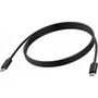 Vision TC-USBCFF/BL Cable Adaptador USB-C Macho a USB-C Macho, USB 3.2 Gen 1, 8K a 60Hz, 100W, Negro