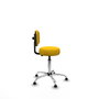 PIQUERAS Y CRESPO Silla Llanos giratorio bali amarillo base cromada con topes